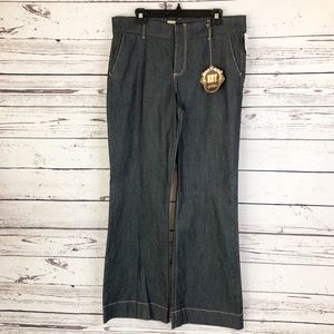 Kut From The Kloth Size 14 Tall Flare Leg Jeans
